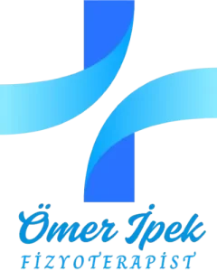 Fizyoterapist Ömer İpek'in isminin ve unvanının yazılı olduğu dikey logo